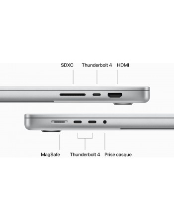 Apple MacBook Pro 16" M3 Max 48 GB RAM 1 TB SSD CPU 16 cores GPU 40 cores Silver Premium Refurbished