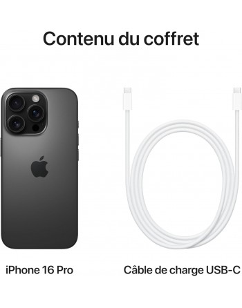 Apple iPhone 16 Pro 6,3" 5G Double SIM 512 Go Noir Titane Nouveau