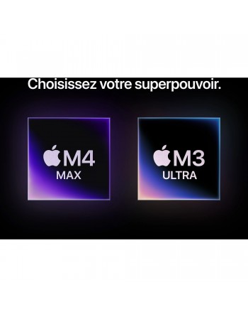 Apple Mac Studio M4 Max 36 Go RAM 512 Go SSD CPU 14 coeurs GPU 32 cœurs Nouveau