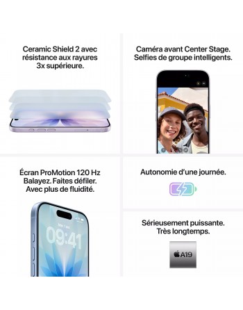 Apple iPhone 17 6,3" 5G Double SIM 256 Go Black New