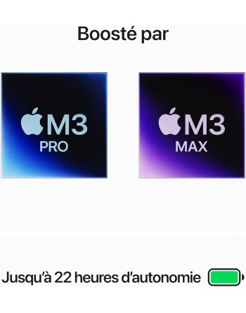 Apple MacBook Pro 16" M3 Max 48 Go RAM 1 To SSD CPU 16 cœurs GPU 40 cœurs Noir Sidéral Nouveau