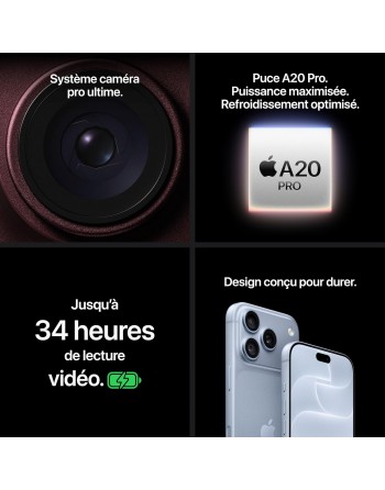 Apple iPhone 18 Pro 6,3" 5G Double SIM 256 Go Noir Nouveau Apple iPhone 18 Pro 6,3" 5G Double SIM 256 Go Noir Nouveau